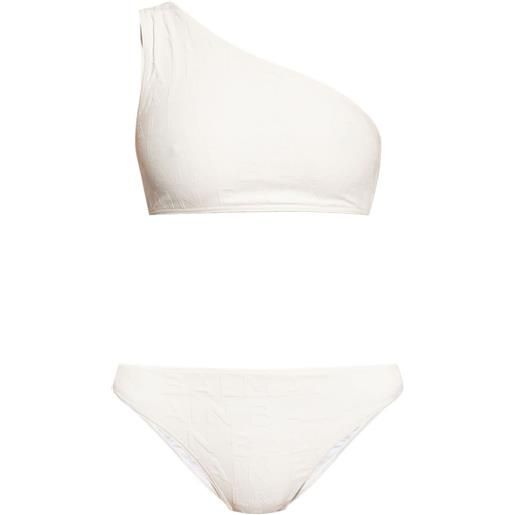 Balmain bikini con monogramma - bianco