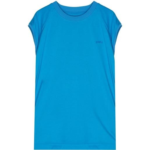 Juun.J t-shirt con ricamo - blu