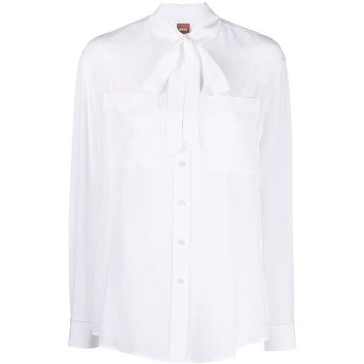 BOSS camicia con fiocchi - bianco