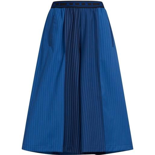 Marni culottes con design color-block - blu