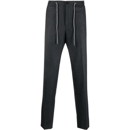 Corneliani pantaloni sartoriali con coulisse - grigio