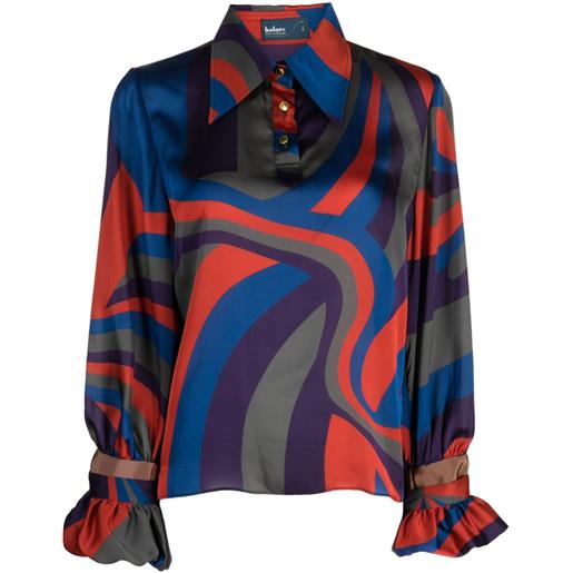 Kolor blusa con stampa - multicolore