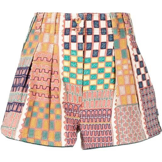 Ulla Johnson shorts freda con stampa geometrica - multicolore
