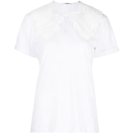 Vivetta blusa a maniche corte - bianco