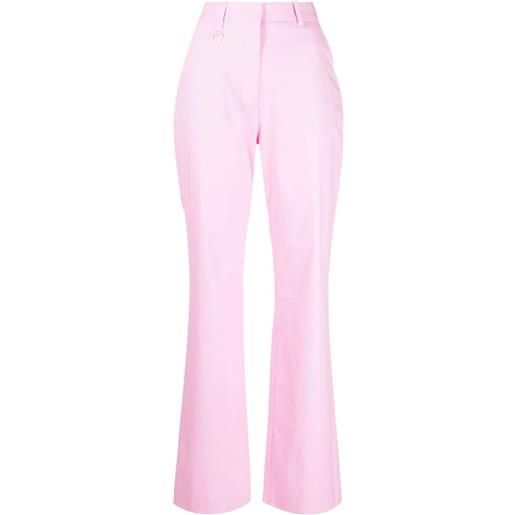 Vivetta pantaloni svasati a vita alta - rosa