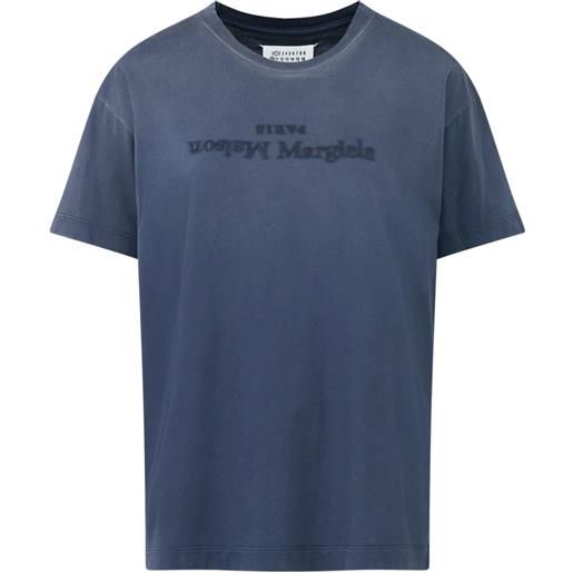 Maison Margiela t-shirt reverse logo - blu