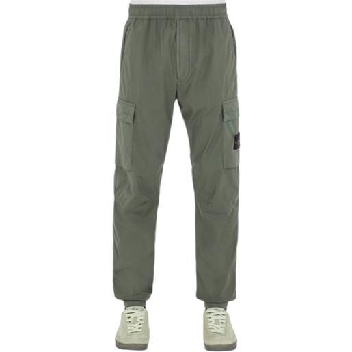 Stone Island pantaloni uomo cargo regular fit verde / 36