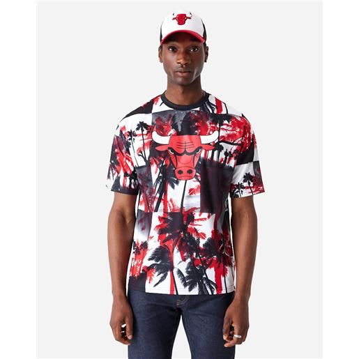 New era palm tree chicago bulls m - t-shirt - uomo