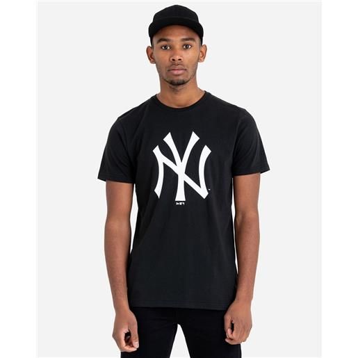 New era mlb big logo regular new york yankees m - t-shirt - uomo - nero