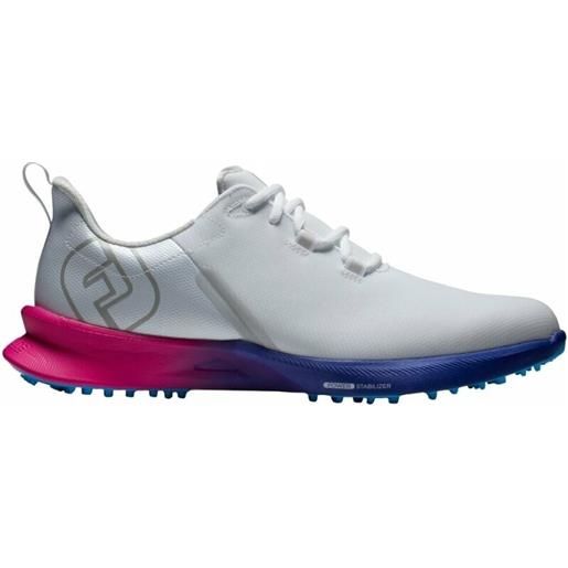 Footjoy fj fuel sport mens golf shoes white/pink/blue 44,5