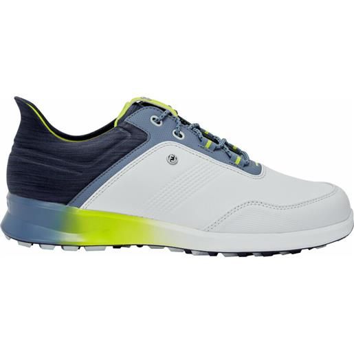 Footjoy stratos mens golf shoes white/navy/green 42,5