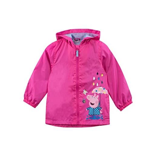 Peppa Pig impermeabile impermeabile per ragazze i giacca rosa per bambini | rosa | 7-8 anni