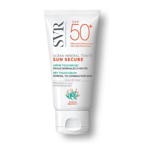 Laboratoire SVR sun secure écran minéral teinté spf50+ peaux normal protezione solare 60g