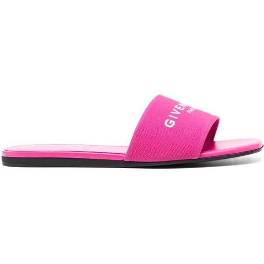 Givenchy sandali slides con stampa - rosa