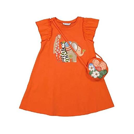 Mayoral vestito borsetta per bambine e ragazze arancia 8 anni (128cm)
