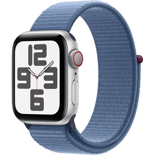 APPLE smartwatch apple watch se gps + cellular cassa 40mm in alluminio con cinturino sport loop blu inverno