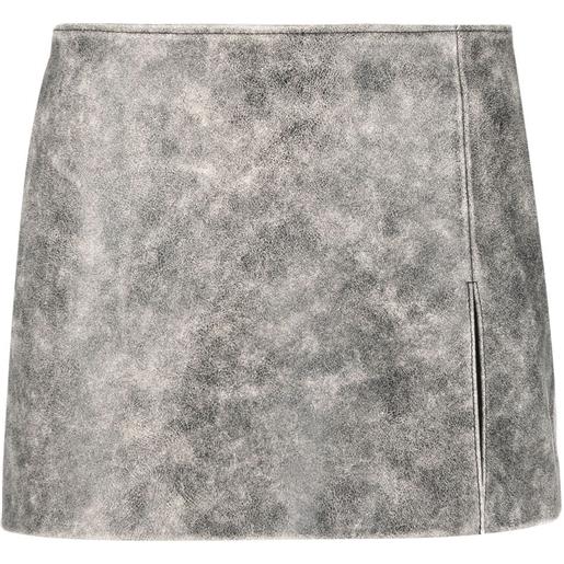 Manokhi minigonna con effetto schiarito - grigio