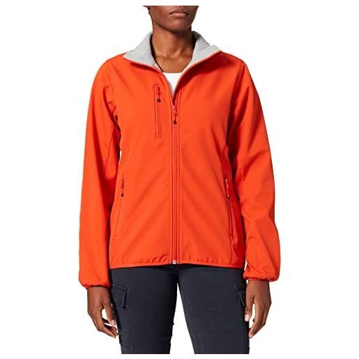 Clique giacca softshell basic da donna, oscurante, arancione (red blood orange), s