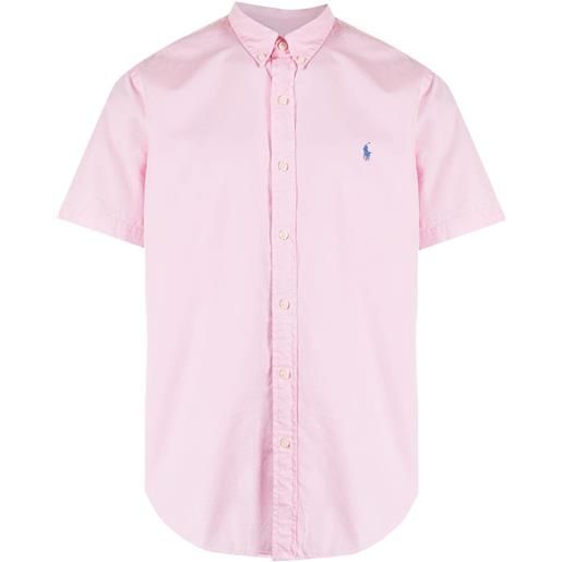 Polo Ralph Lauren camicia con ricamo - rosa