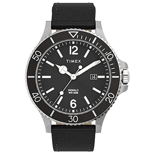 Timex orologio analogico al quarzo uomo con cinturino in tessile tw2v27000