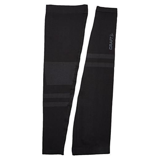 Craft gamba da uomo seamless leg warmer 2.0, nero, m/l