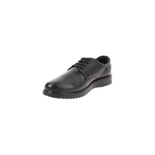 Valleverde 36835 scarpe uomo classiche stringate basse in vera pelle nero, 43