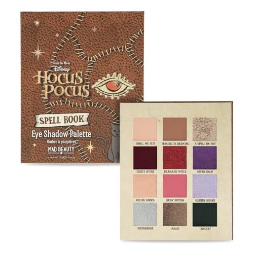 Mad beauty disney hocus pocus book palette di ombretti, regalo per ragazze, regalo per lei