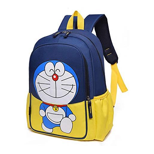 Xuejia 2021 primavera zaino borsa da scuola per bambini scuola elementare college cartoon anime nylon borsa da scuola con cerniera-doraemon giallo