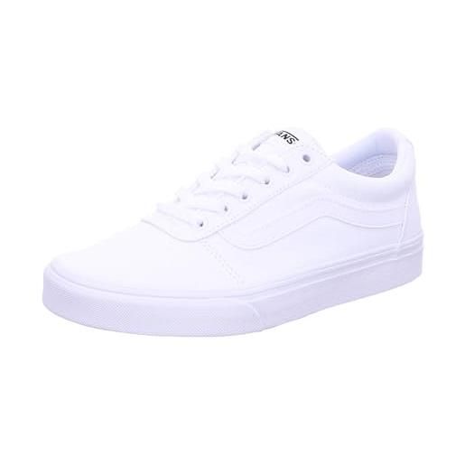 Vans ward, scarpe da ginnastica donna, (triple white) white, 45 eu
