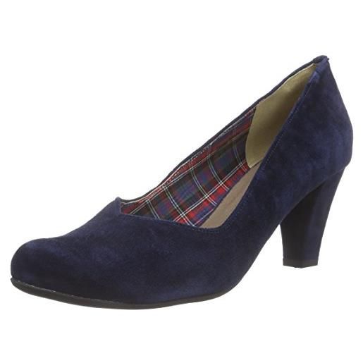 Andrea Conti1000524 - scarpe col tacco donna, blu (bleu (017)), 44/35 eu