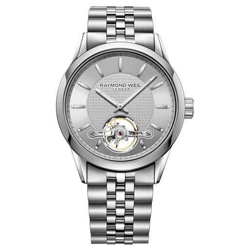Raymond Weil men' s 42 mm steel bracelet & case automatic watch 2780-st-65001