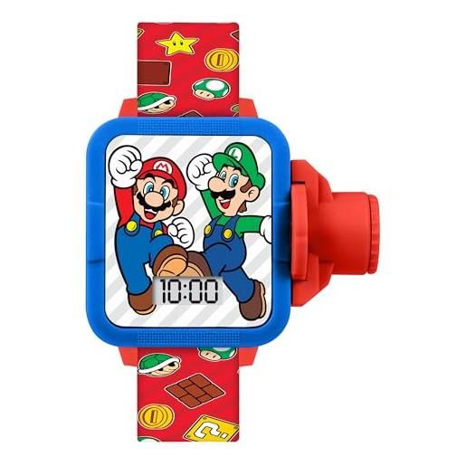 Mario super kids gsm4206 - orologio da polso con cinturino rosso, rosso, Mario