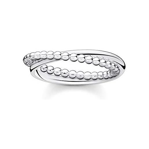 Thomas sabo anello da donna in argento sterling 925 tr2321-001-21, 48, argento, senza pietre