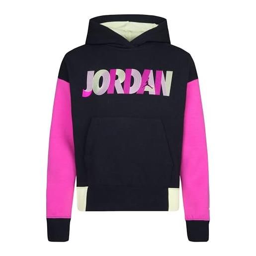Nike jordan felpa da ragazza con cappuccio fundamental nera taglia m (137-147 cm) codice 45c595-023