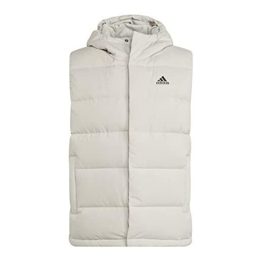adidas helionic hooded down vest giacca invernale, alumina, xl men's