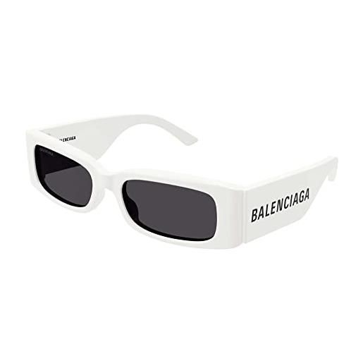 Balenciaga occhiali da sole bb0260s white/grey 56/18/140 donna