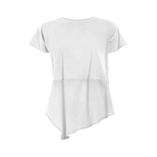 DEHA t-shirt asimmetrica donna t-shirt m/c bianco s