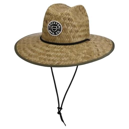 BRIXTON cappello da sole crest cappelli spiaggia s/m (56-58 cm) - natura-oliva