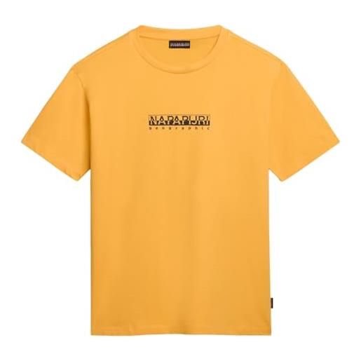 Napapijri s-box ss t-shirt - giallo kumquat, kumquat giallo, m