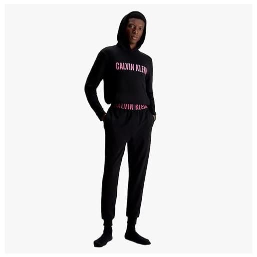 Calvin Klein jogger 000nm1961e pantaloni, nero (black w/fuchsia rose), s uomo