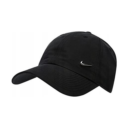 Nike metal swoosh cap - black