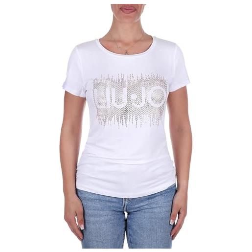 Liu Jo Jeans t shirt donna liu jo con logo e va4154 js360 (it, testo, m, regular, regular, black)