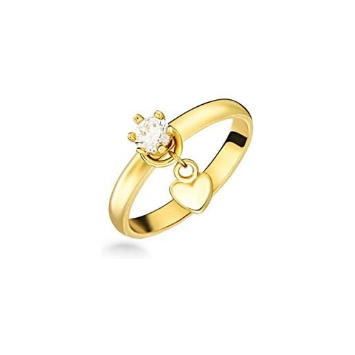 Sakrami anello anna in oro con zircone e cuore pendente (14)
