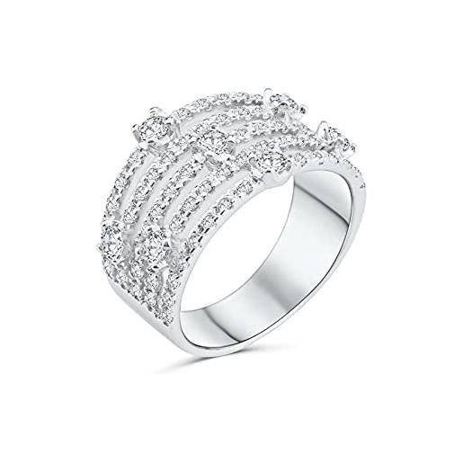Anellissimo anello notte di stelle donna argento 925 con zirconi - 14