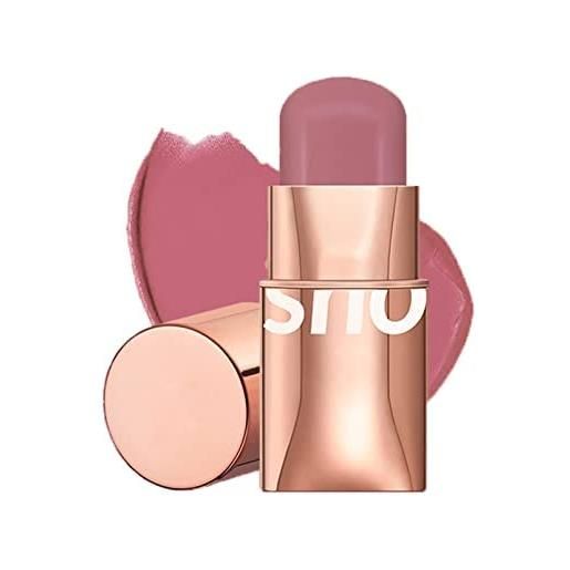Beliky Girl 6 colori rossetto blush stick 3-in-1 occhi cheek e lip tint costruibile impermeabile leggero blush stick crema blusher trucco per le donne (#06)