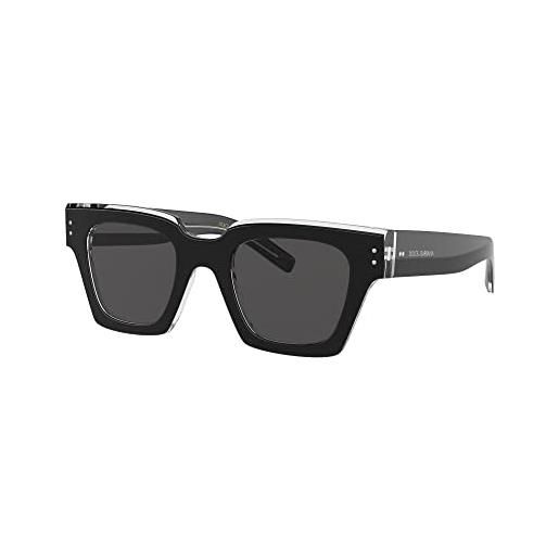 Dolce & Gabbana occhiali da sole dg 4413 black crystal/dark grey 48/23/145 uomo