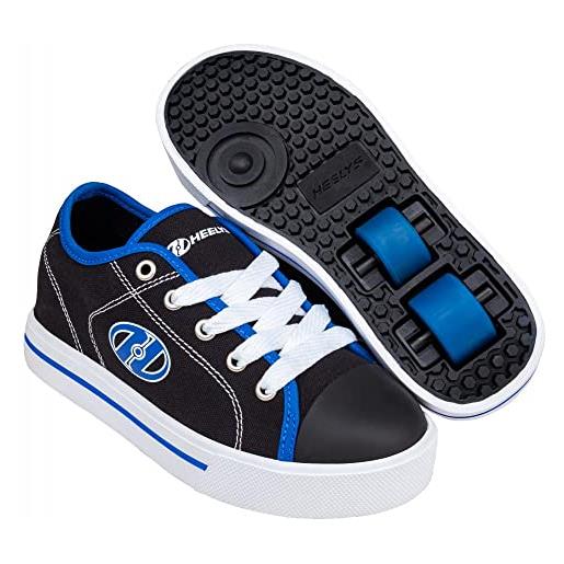Heelys classic x2 sneaker, nero/bianco/blu, 11 uk bambino, nero, bianco, blu. , 30 eu