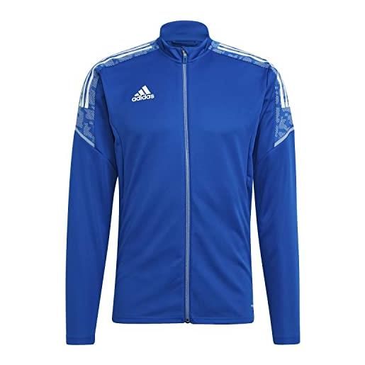 adidas con21 tk jkt, giacca uomo, team royal blue/white, 3xl