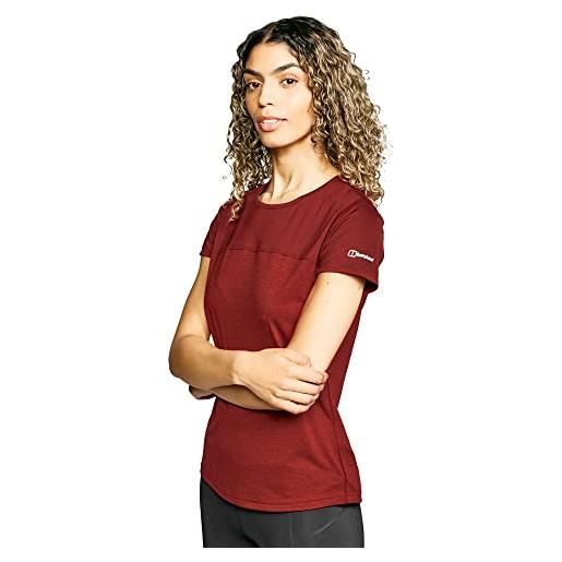 Berghaus voyager - maglietta a maniche lunghe da donna a maglia, donna, t-shirt, 422188da2, mist monument/harbour, 10