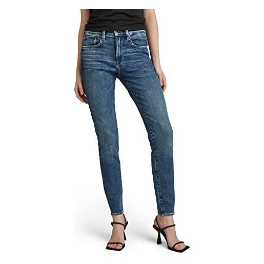 G-STAR RAW jeans da donna lhana skinny wmn, blu (faded cascade d19079-c051-c606), 25w x 34l